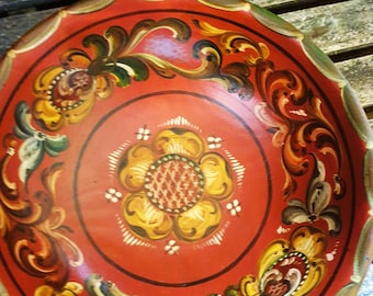 Norwegian ALE- Beer  Bowl handpainted  Folk Art Rosemaling Scandinavian Nordic Rustic Gift Vintage recive Discount  - 25%