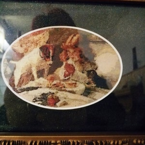 Miniatura di punto croce finita - Charles Burton Barber olaja (1879). Ricamo arazzo con punti extra piccoli in miniatura