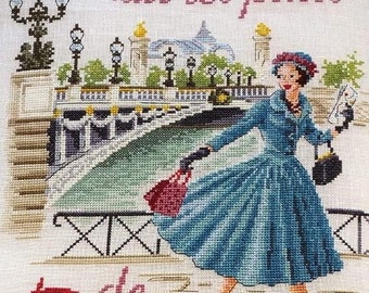 Frenc ....-cross stitch pattern-instant download PDF file