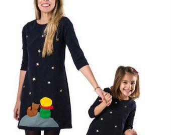 Little Prince Dress - Big Sister Little Sister Dresses, Dress Mom and Me, Coordinating Outfits, Navy Blue Dress, Matching Outfits