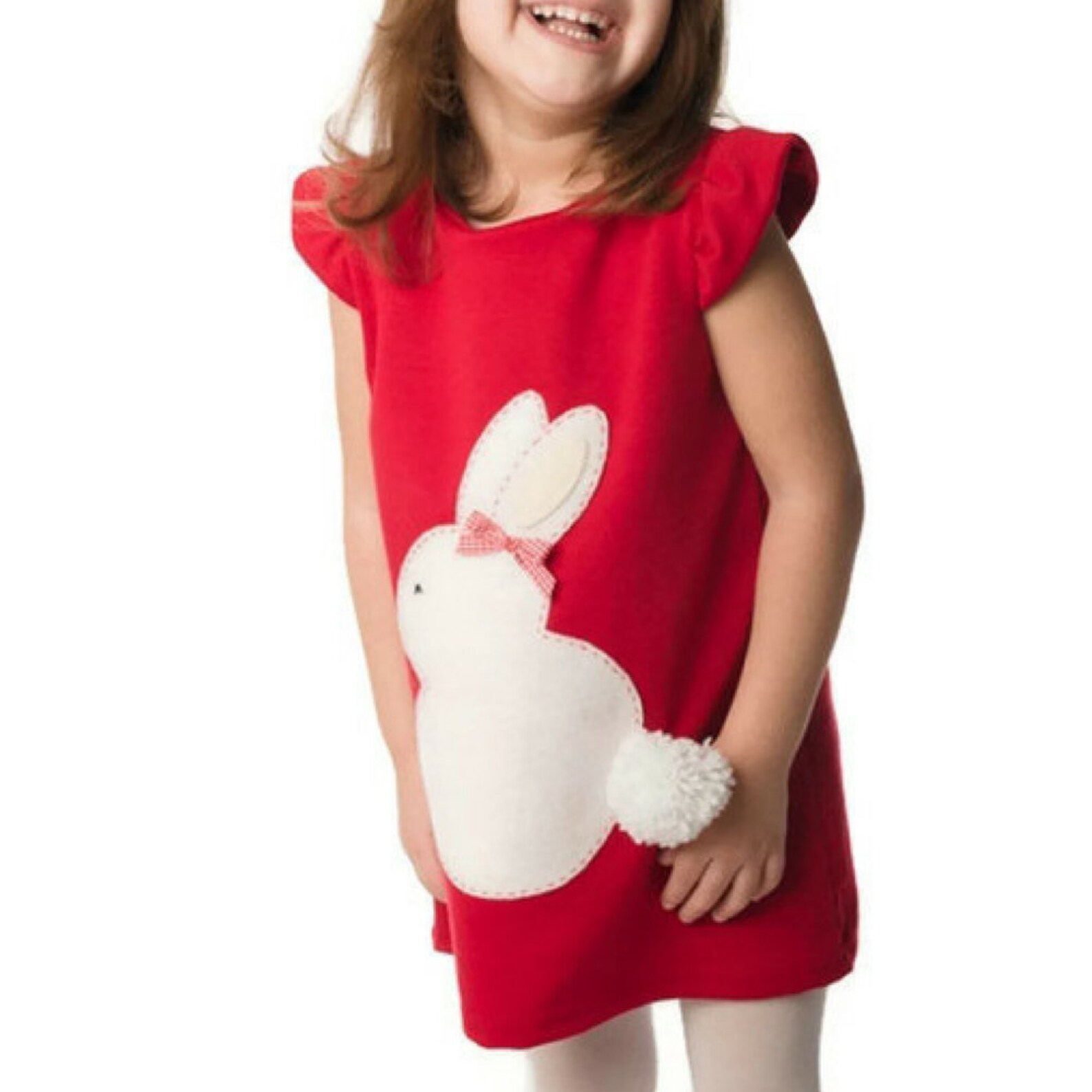 Easter Girl Dress Bunny Girls Dress Easter Dress Red Girls Etsy