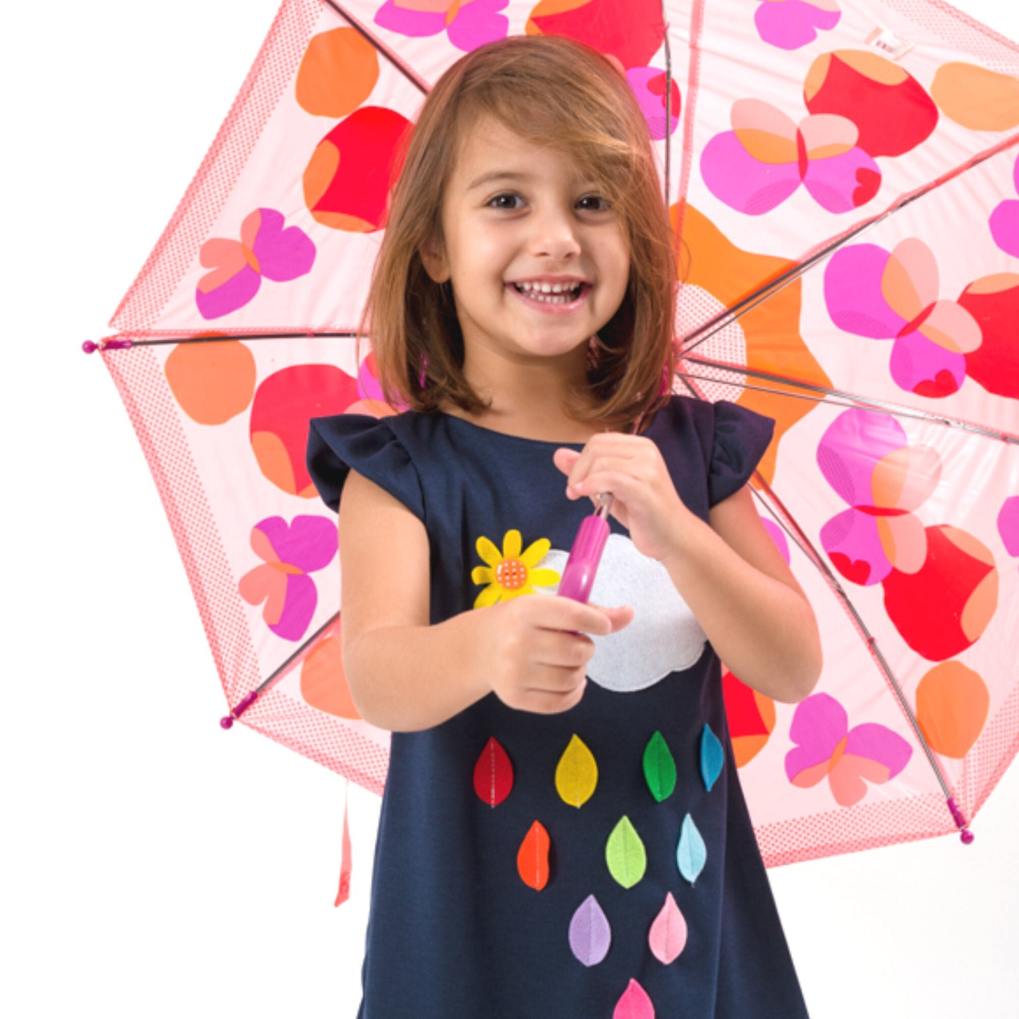 Regenbogen Mädchen Kleid, Regenbogen Kleid, Regentropfen Kleid, Mädchen