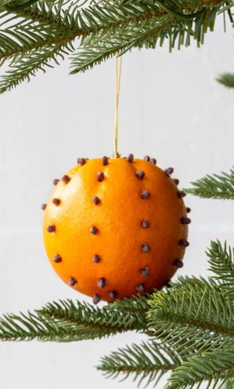 Faux Orange and Clove Pomander Etsy