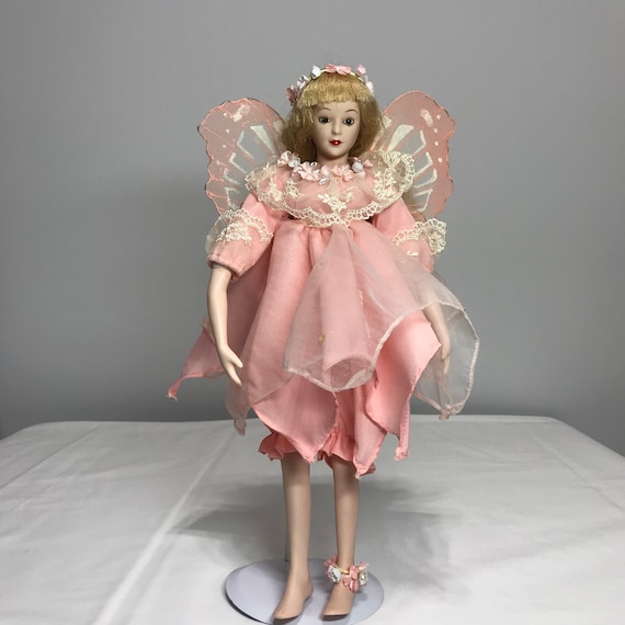 green emerald velvet dress Fairy Doll - SERAPHINA