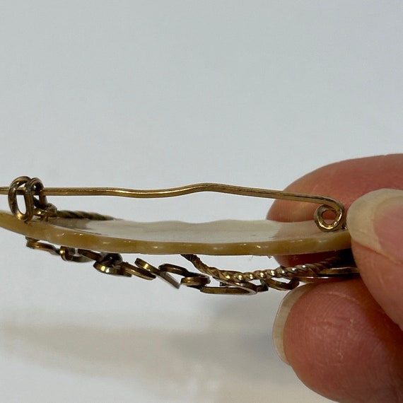 Vintage ELIZABETH Name Cursive Pin Brooch Gold To… - image 7