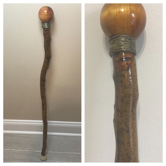 Wood Tree Branch Walking Stick Personnel Cane Randonnée Etsy