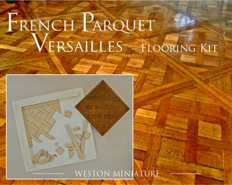 BACK IN STOCK!!! Versailles Parquet Floor Kit  ~ 1:12 Scale Dollhouse Miniature Building