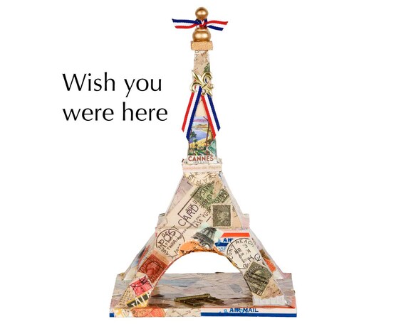 Paris France Eiffel Tower Travel Christmas Ornament//Magnet//Dollhouse Miniature