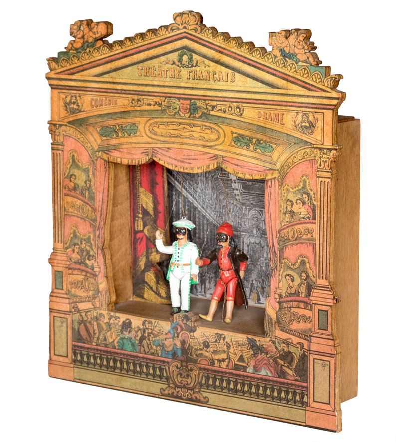 vintage puppet stage