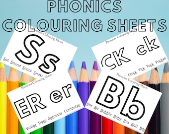 Phonics Phoneme Colouring Sheets