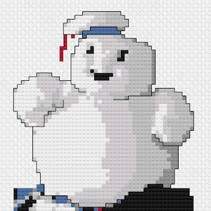 Mini Marshmallow Man (Small) Cross Stitch Pattern