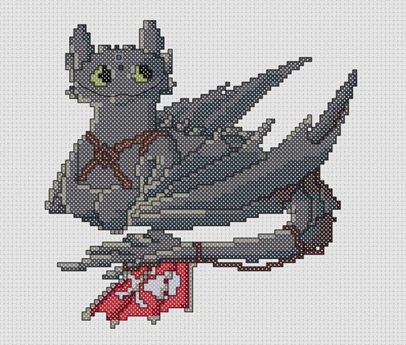 Toothless Cross Stitch Pattern  Etsy