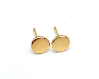 18k Gold Stud Earrings. 18k Gold Earrings. Eco Friendly Jewelry. Jewelry Stocking Stuffer for Women.