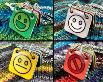 Communication Necklace | Autism | Interaction & Overload | Silver Rolo Chain