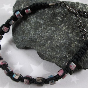 Speckled Ceramic Beads Hemp Bracelet Assorted Colors 1 Bracelet 7 to 8 Inches Adjustable image 9