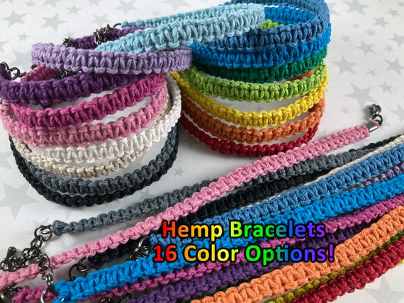 Adjustable hemp bracelet outlet