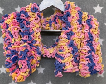 Brain Scarf | Pink Purple Yellow