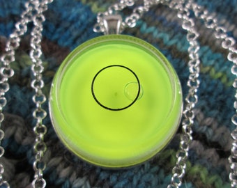 Spirit Level Necklace - Neon Yellow - Stim Toy - Large