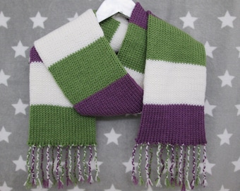 Genderqueer Pride Scarf - Acrylic