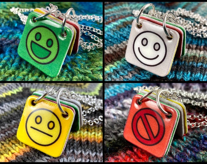 Communication Necklace | Autism | Interaction & Overload | Silver Rolo Chain