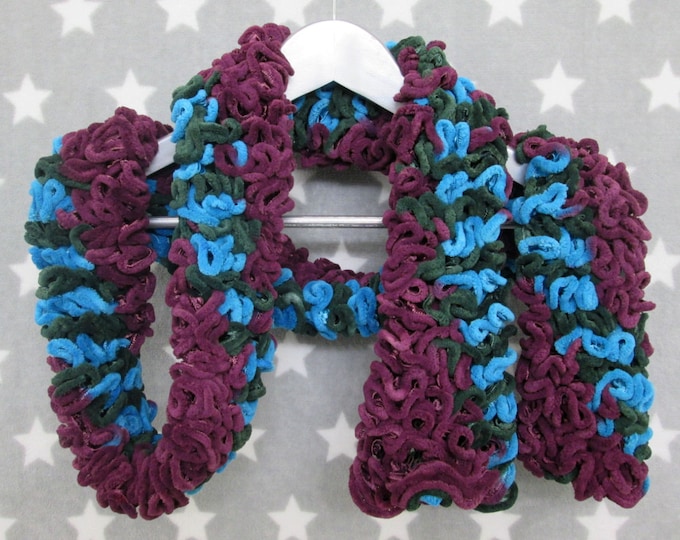 Brain Scarf | Purple Green Blue