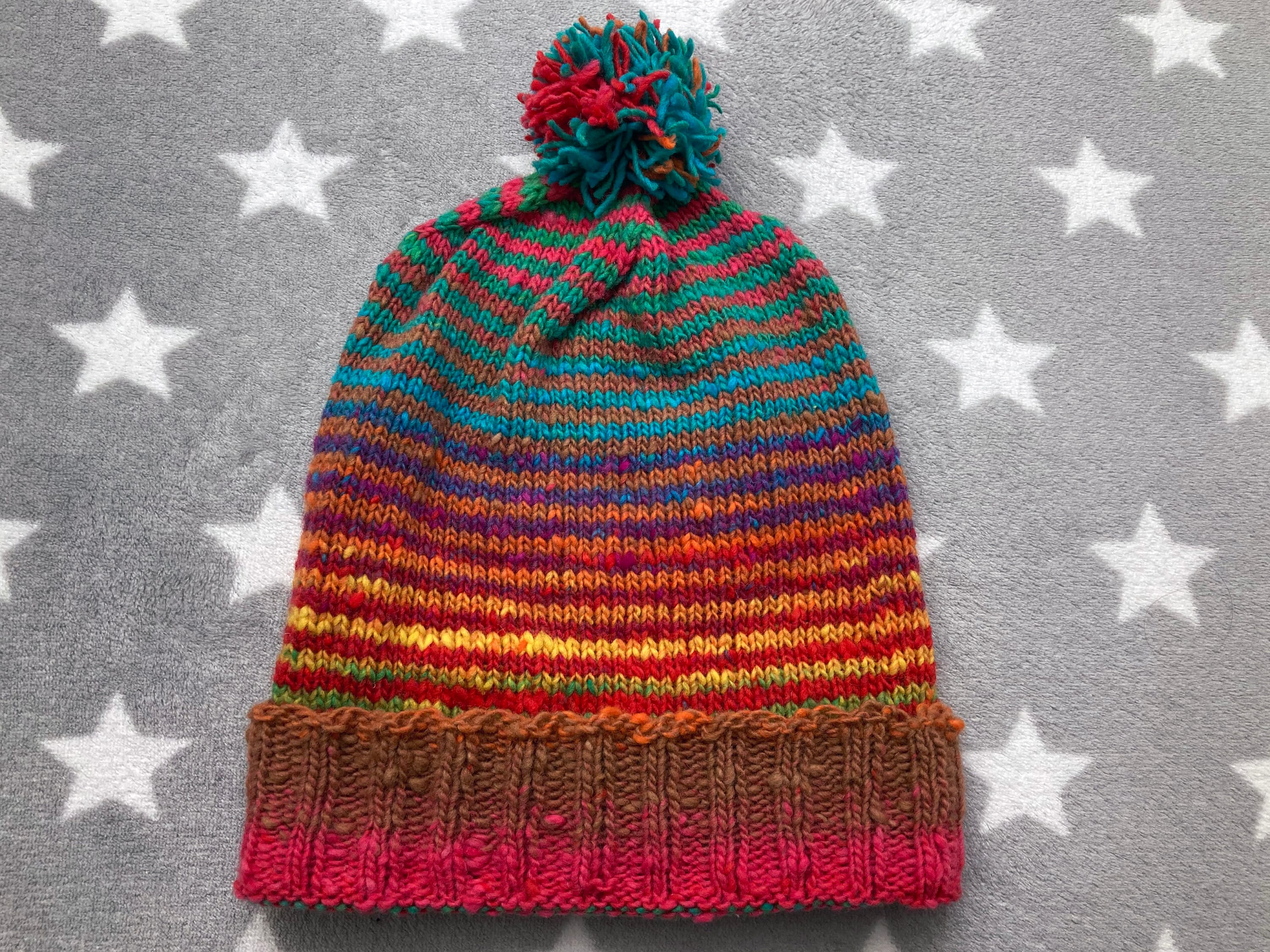 SHORT KNIT HAT - Brown | ZARA United States