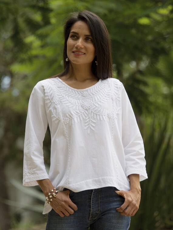 Embroidered Blouses – Abrazo Style Shop