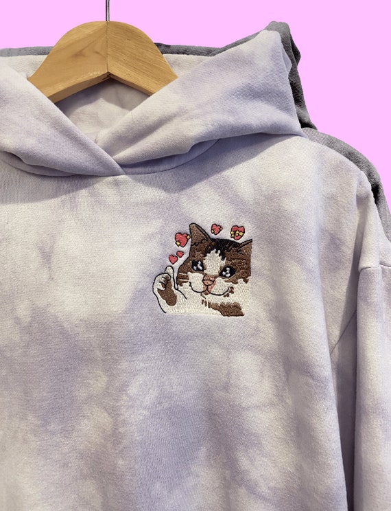 Funny Cat Meme Blur | Pullover Hoodie