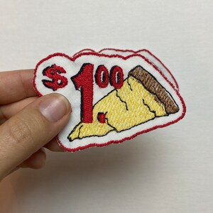 NYC Dollar Slice Embroidered Iron-On Patch