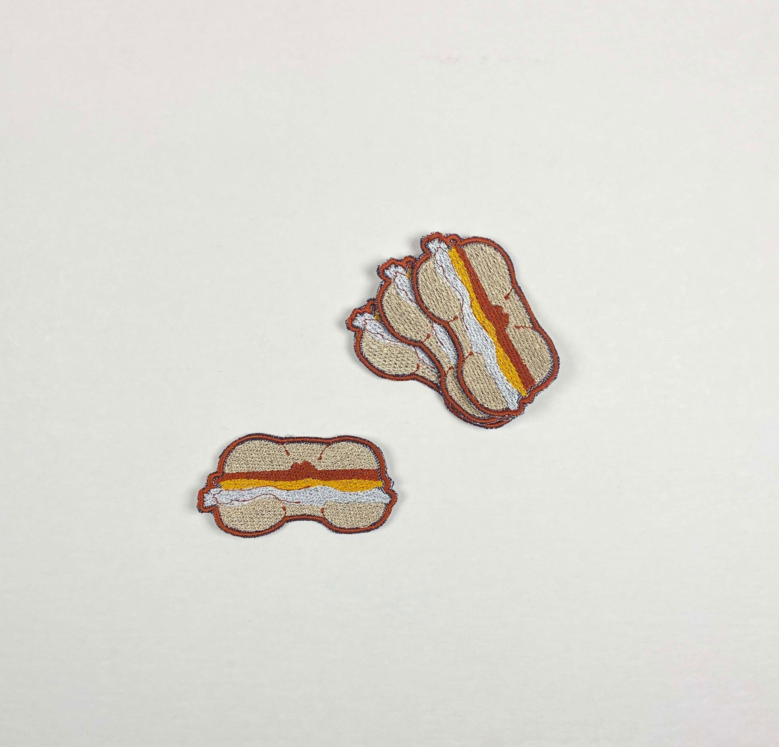 Bagel With Eyes 3" Ion On Patch Bead Club - Etsy