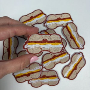 Bacon Egg and Cheese Iron-On Patch: Embroidered NYC Staple