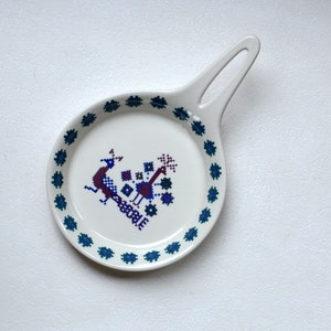 Vintage Figgjo Flint Menu ceramic serving skillet Made in Norway design