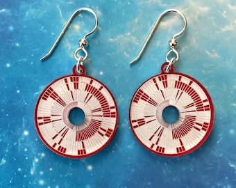 Dare Mighty Things Earrings,  Mars Perseverance Rover Parachute earrings for lovers of science, space, astronomy, science fiction