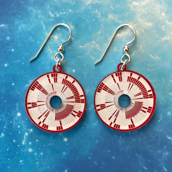 Dare Mighty Things Earrings,  Mars Perseverance Rover Parachute earrings for lovers of science, space, astronomy, science fiction