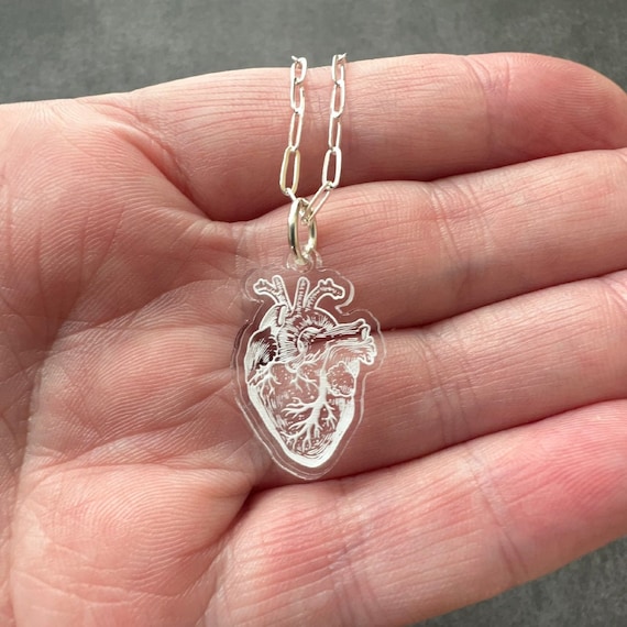 Anatomical Human Heart Pendant Necklace Great Valentine s Gift for Doctors Nurses Medical Students Teachers Lovers Etsy