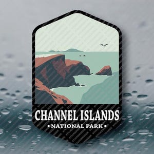 US National Park Channel Islands California Camping Outdoors Nature Hiking Hiker Vinyl Sticker