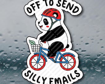 Off To Send Silly Emails Adult Office Humor Prank Gag Gift Joke Meme Funny Water Bottle Waterproof Vinyl Sticker Decal 3INCH