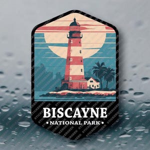 US National Park Biscayne Florida Camping Outdoors Nature Hiking Hiker Vinyl Sticker