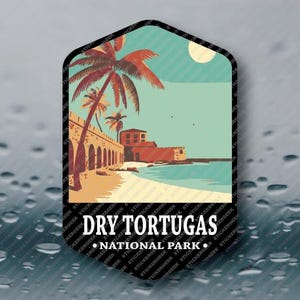 US National Park Dry Tortugas Florida Camping Outdoors Nature Hiking Hiker Vinyl Sticker