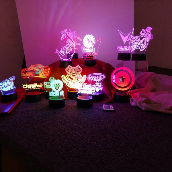 Etched Acrylic Sign Led Etsy