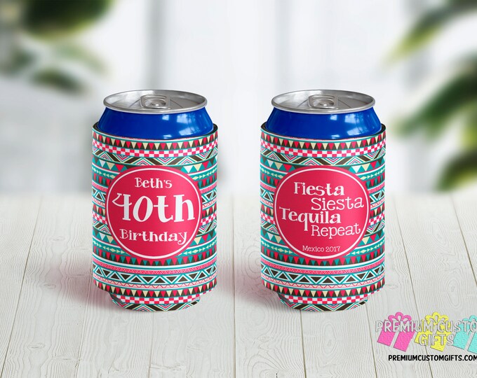 40th birthday koozies