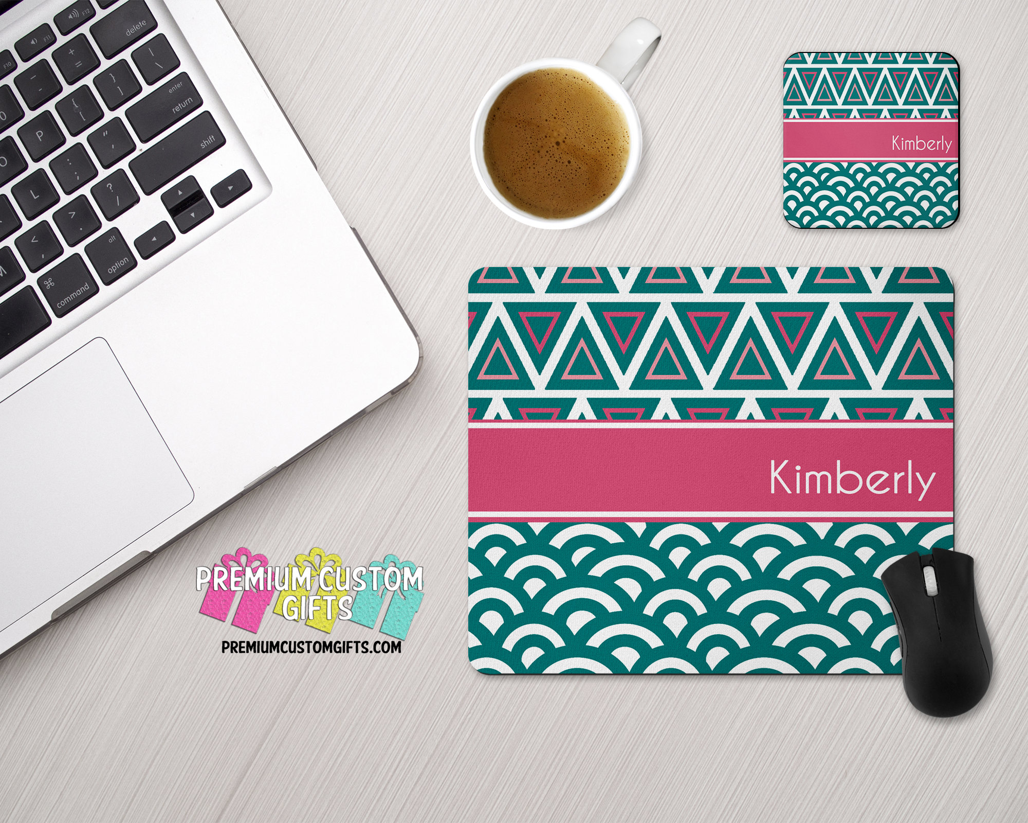 personalized mouse pad and coaster set personalized office desk