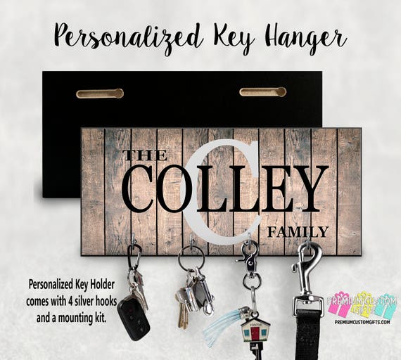 Personalized Wall Mount Key Rack Anniversary Design,Housewarming Gift,Personalized Gift,Wall Key Rack State home key hanger home decor Blue key holder for wall Housewarming Gift Custom key rack
