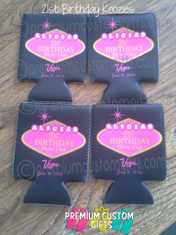 21st birthday koozies
