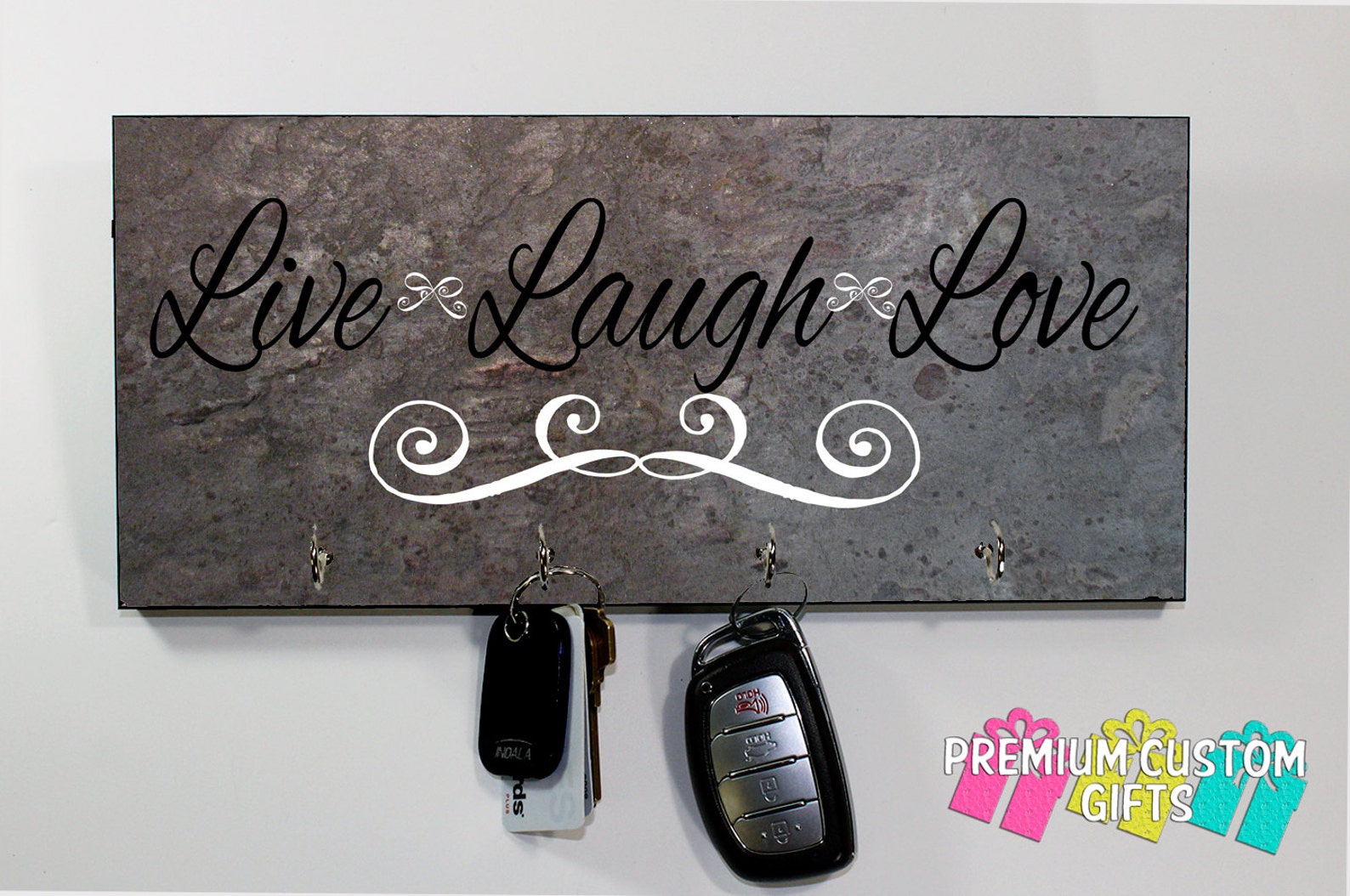 Live Laugh Love citaat sleutel Hanger verschillende