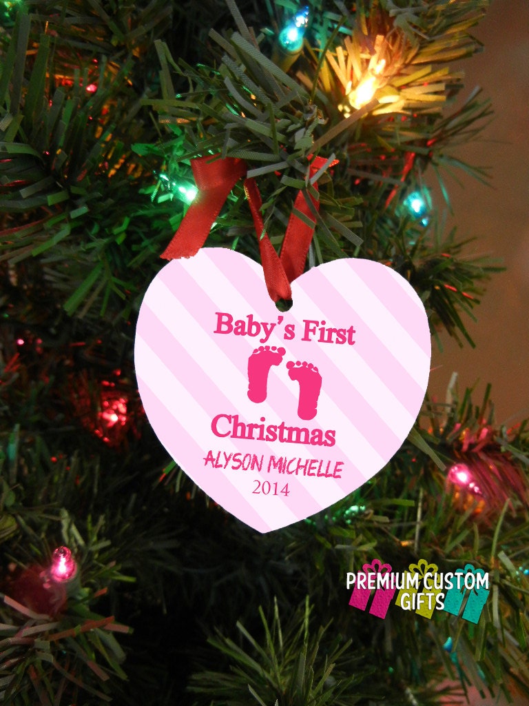 Baby S First Christmas Ornament Design Your Way New Parent Gift