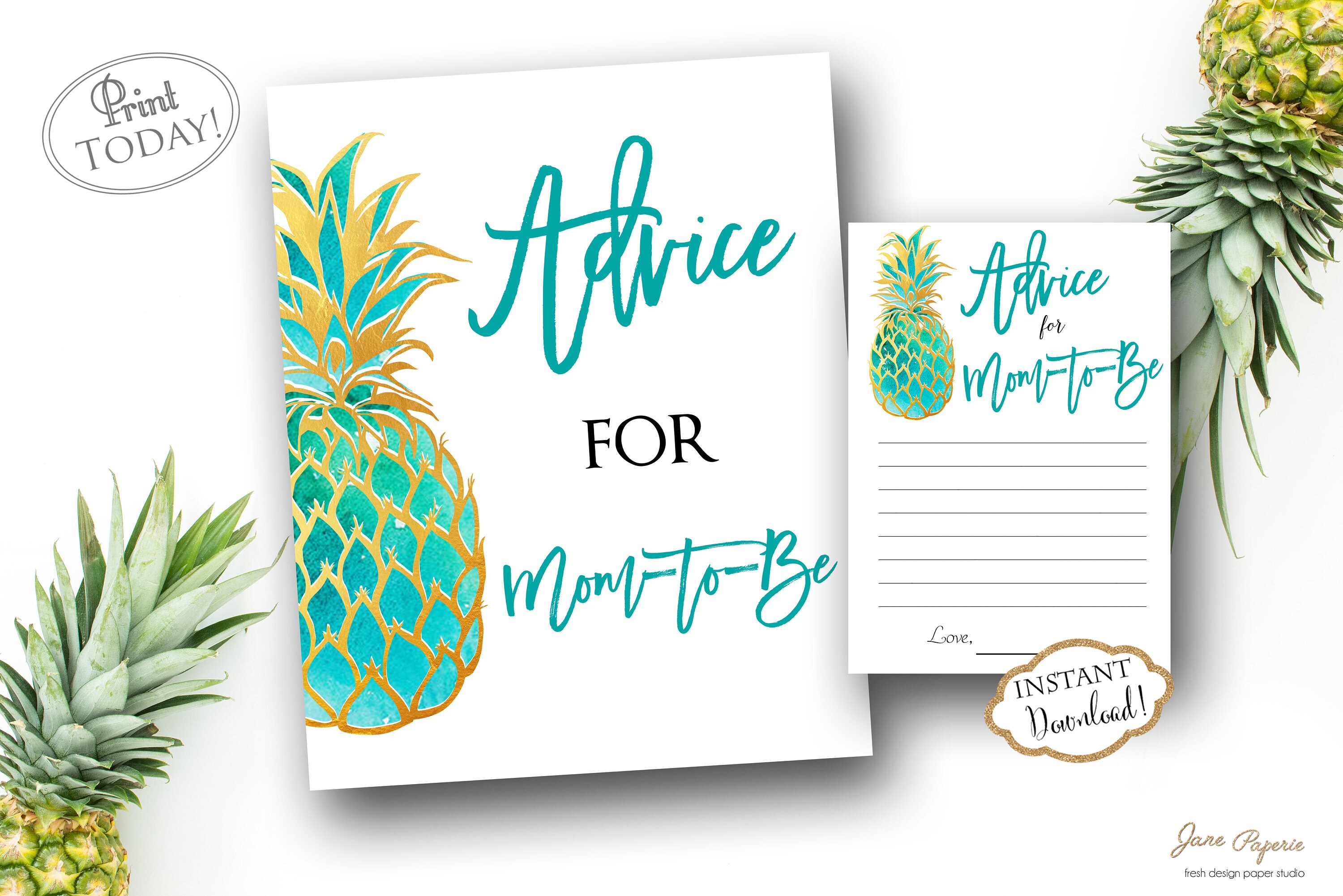 INSTANT DOWNLOAD Advice for Mom Sign Mommy Advice Card | Etsy