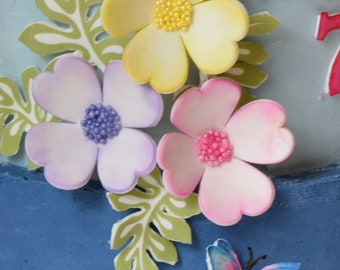 Fondant Fantasy Flowers - Qty 5