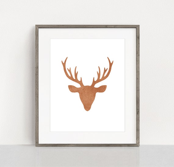 picture regarding Printable Antlers identify Copper printable, Copper Antlers, Deer print, Deer intellect printable, Antlers wall artwork, Animal printable, Animal case in point, Copper poster