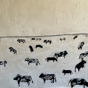 Abstract Cow Herd - Etsy